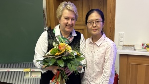 Yu Hou mit Prof. Dr. Maria Mittag