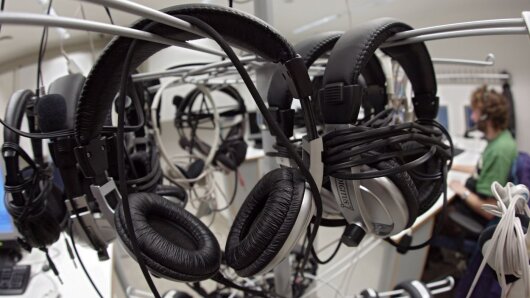 Kopfhörer im Multimediazentrum der Universität Jena